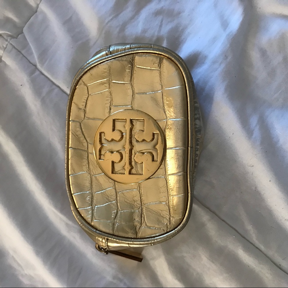 Gold Tory Burch Pouch